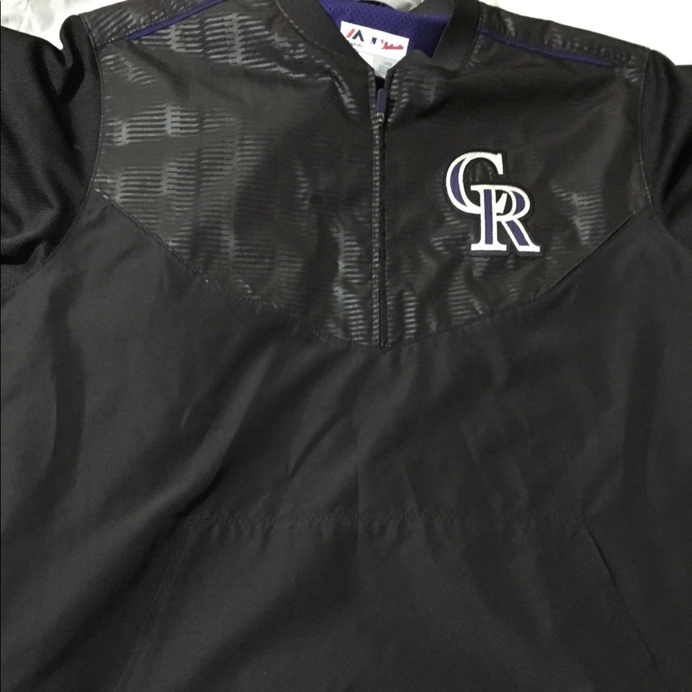 Colorado Rockies On-Field Half Zip Pullover